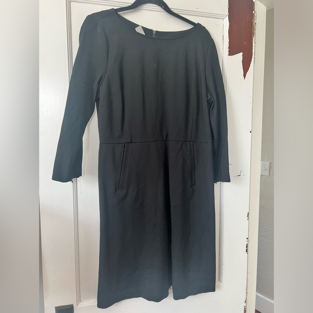 Black Spanx 3/4 length sleeve dress